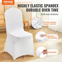 VEVOR Stretch Spandex Chair Covers, Universal Washable Slipcovers for Weddings Parties Events50-150 Pack Fitted Protective Cover 2