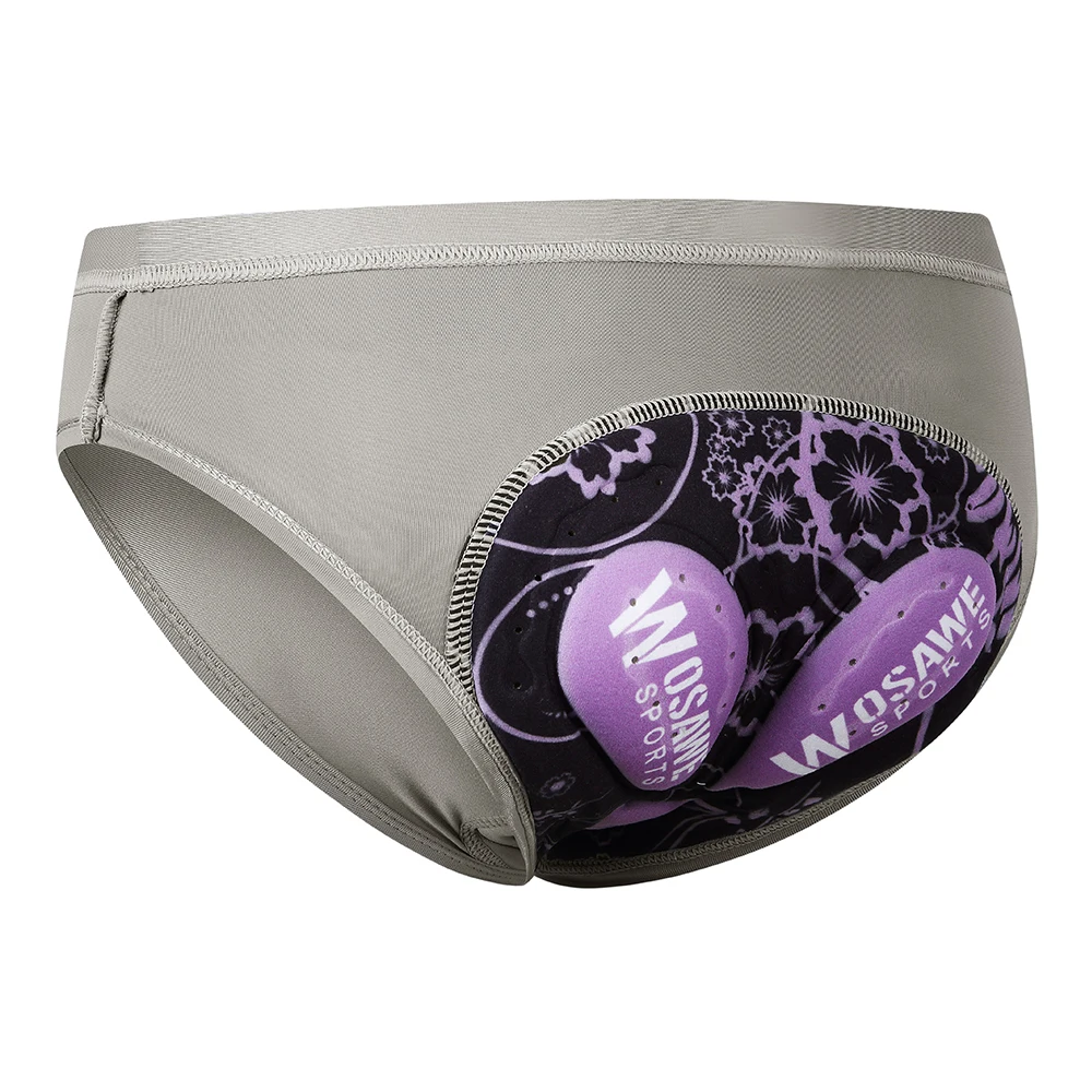 thumbnail image 1 of WOSAWE, ropa interior de ciclismo para mujer, pantalones cortos acolchados 3D a prueba de golpes para bicicleta de montaña MTB, ropa interior deportiva, medias, pantalones cortos S-2XL, 1 of 5
