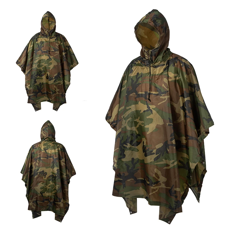 Accessori War Tactical Suit Pioggia Impermeabile Militare Poncho Army Ombrello Gear Ghillie Birdwatching Outdoor Home Hunting