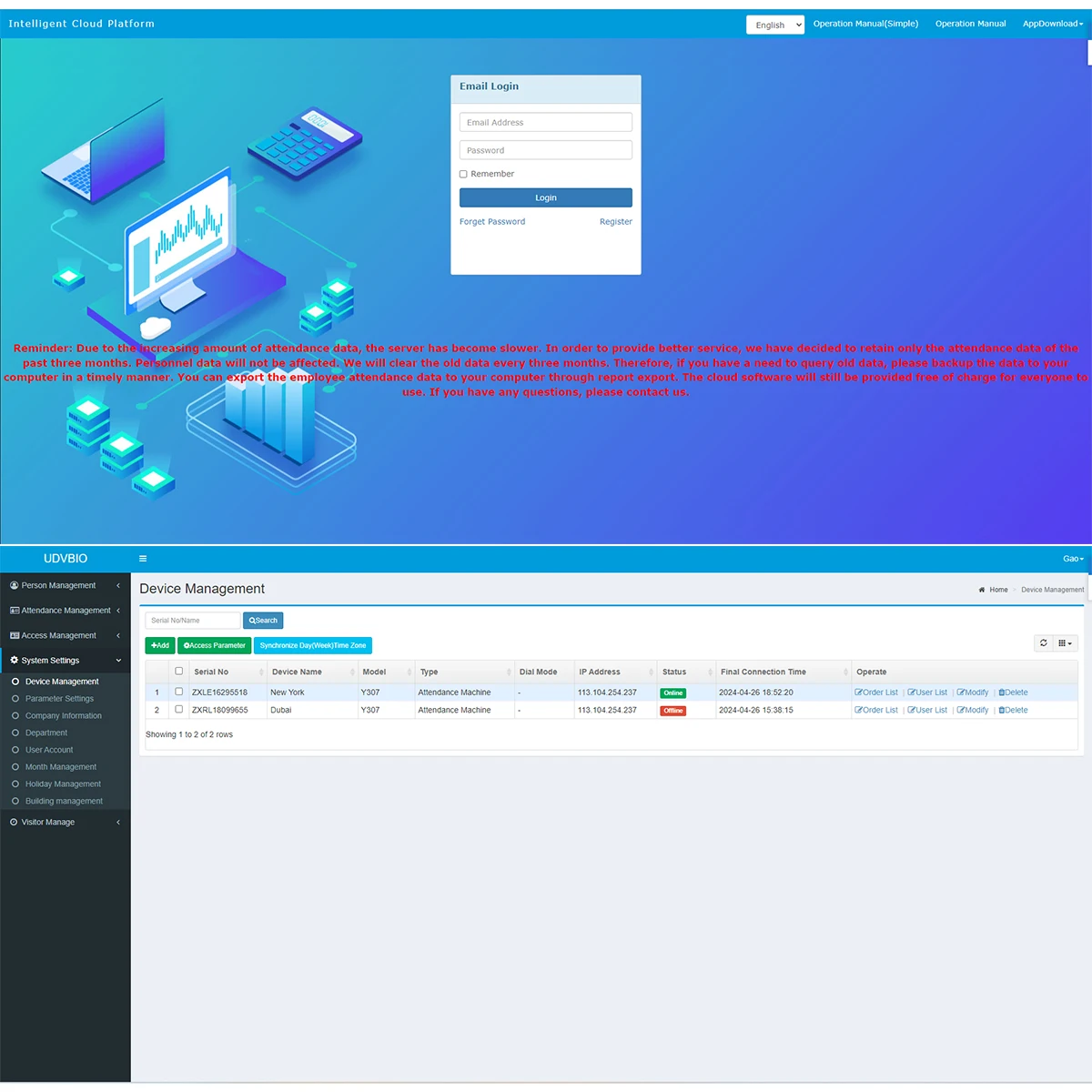 Online Free Cloud based WiFi Fingerprint Time and Attendance System Employee workforce Time Clock Management Solution - Image 4