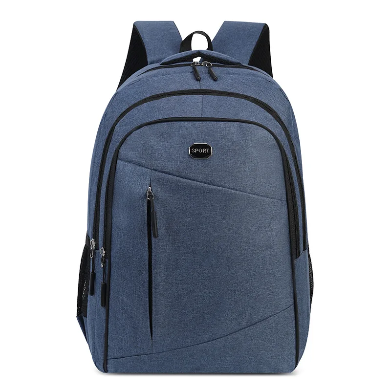 thumbnail image 1 of Mochila de gran capacidad para escuela secundaria y preparatoria, adecuada para viajes de negocios de hombres, computadoras portátiles y caminatas., 1 of 5