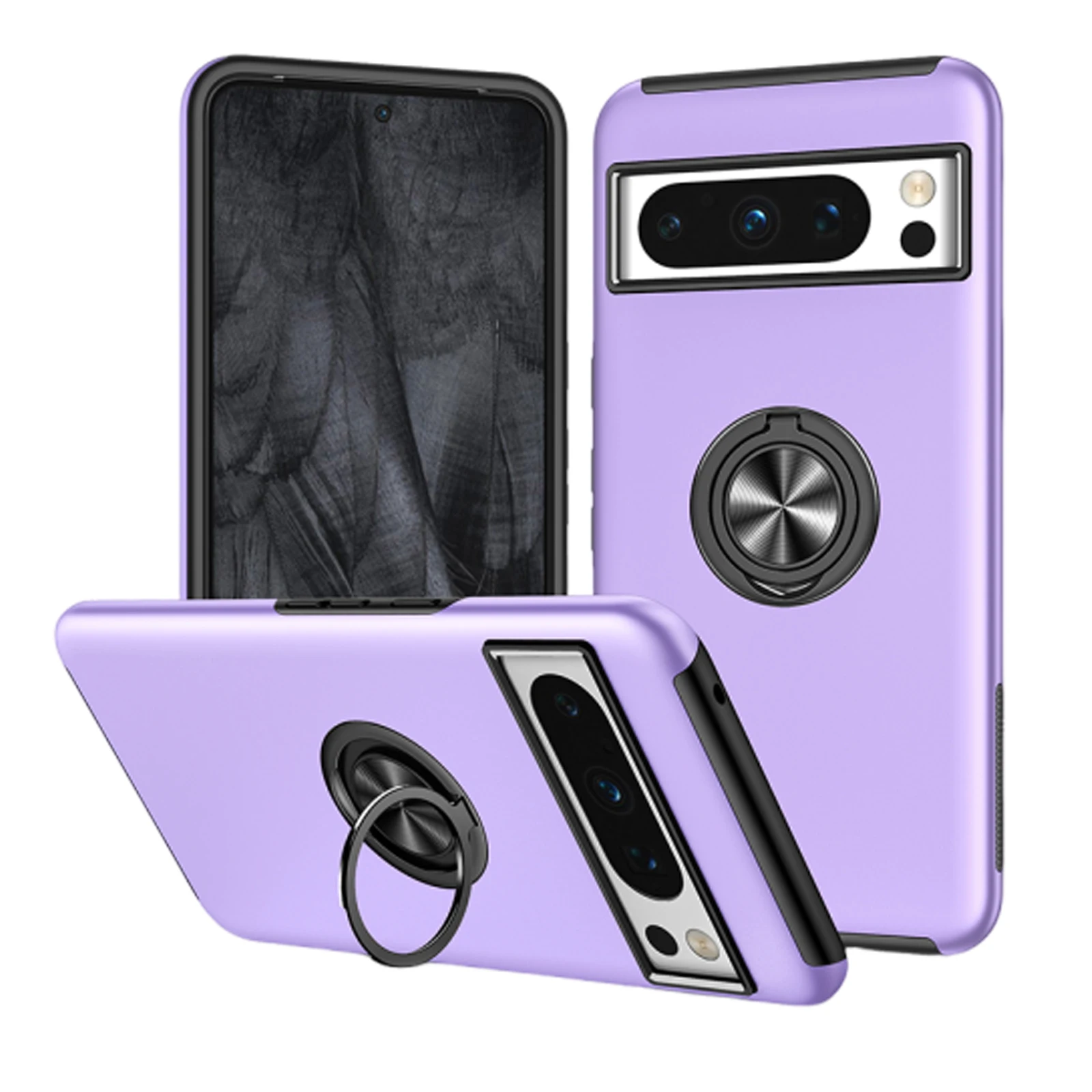 

Shockproof Magnetic Ring Kickstand Case For Google Pixel 8 Pro 7A 7 6A Hybrid Dual Layer Hard Back Phone Cover Funda