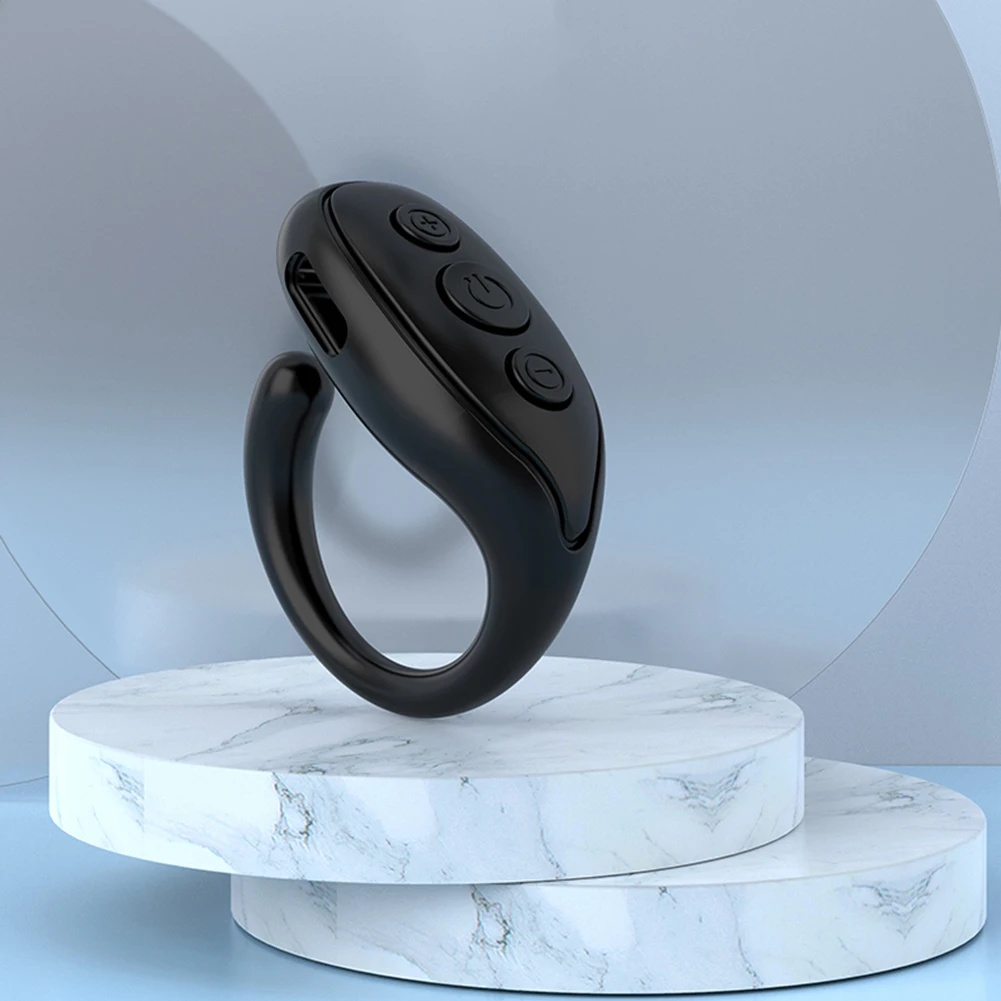 Mobile Phone Bluetooth Ring Tik-tok Remote Control Fingertip Mobile Phone Selfie Photo Page Turner Flipping Video Controller