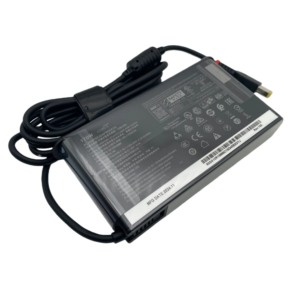 레노버 P73 W540 W541 T540P 요가 15 45N0487 SA10R16886, 02DL140, ADL170SCC3A용 새  20V 8.5A 170W 노트북 어댑터 충전기