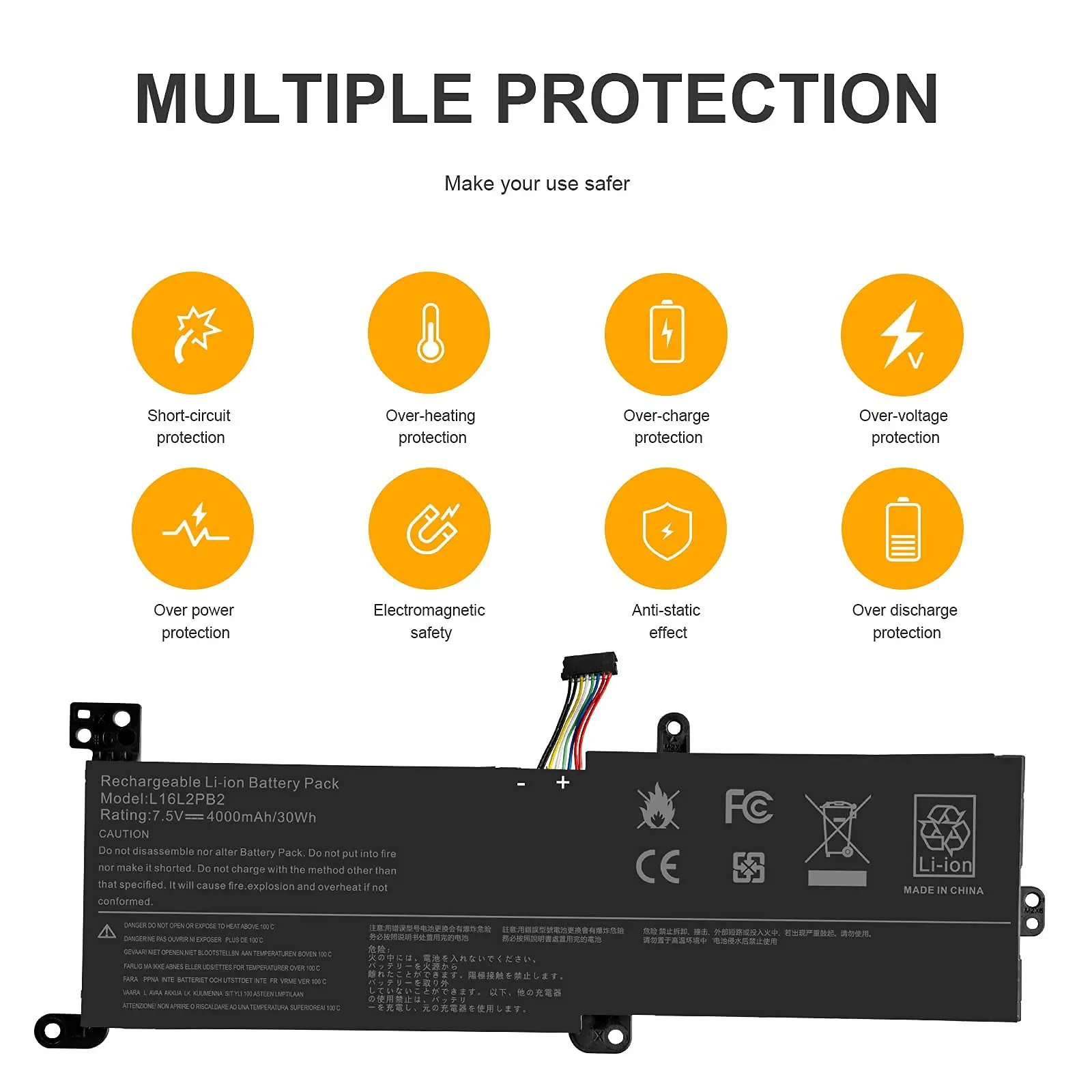 Laptop Battery for Lenovo IdeaPad 330 330-15IKB 320-15IKB 320-15AST 320-17IKB S145-15AST 320-15ABR laptop battery