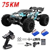 1:16 75KM/H or 50KM/H 4WD RC Car with LED Remote Control Cars High Speed Drift Monster Truck for Kids Vs Wltoys 144001 Toys 1
