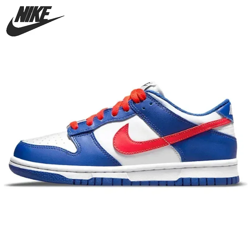 Nike Dunk Low Hommes Femmes Chaussures De Skateboard Classique Unisexe Sneakers Bleu Rouge Cw1590-104