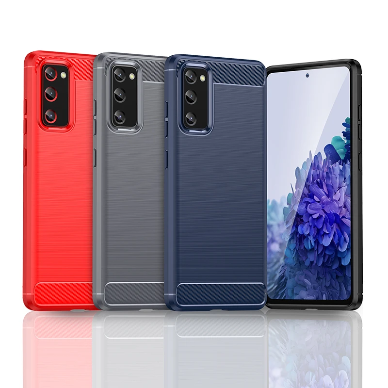 Per Cover Samsung Galaxy S20 Fe 2022 Custodia Per Samsung S20 Fe 2022 Custodia Posteriore In Fibra Di Carbonio Siliconica Per Samsung S20 Fe 2022 Cove