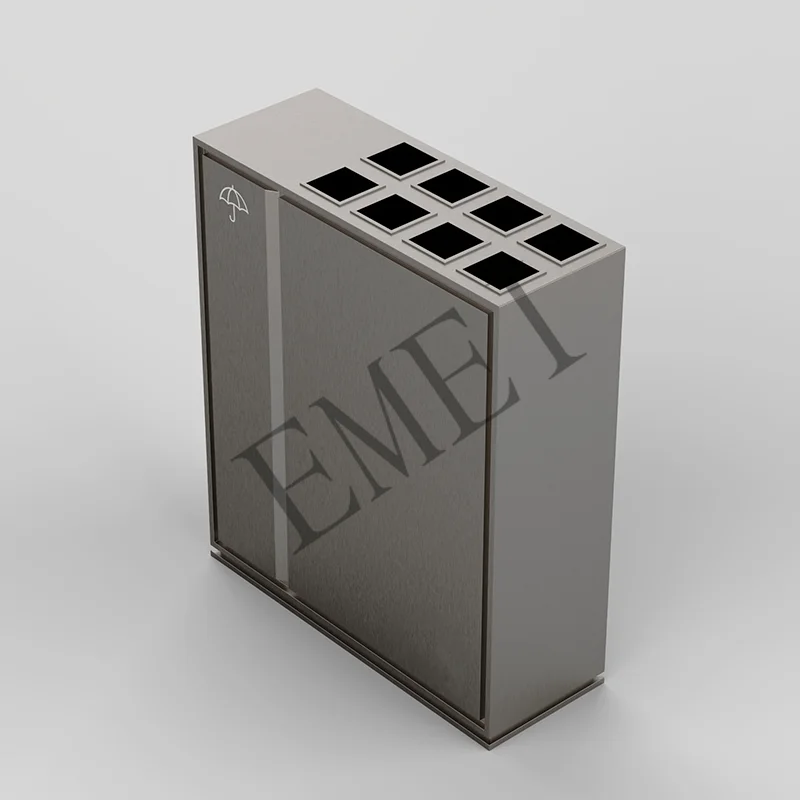 Stainless steel umbrella barrel, creative commercial umbrella stand