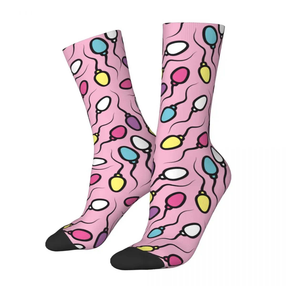 

Socks Colorful Sperm Cell Spermatozoa Accessories for Female Male Cozy Stockings All Season Wonderful Gifts