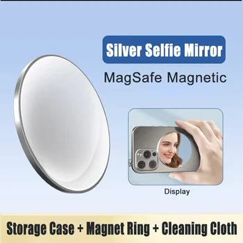 1PC MagSafe Specchio magnetico per selfie Telefono posteriore Selfie HD Vlog Specchio Photo Assist Camera Specchio convesso per la fotografia di iPhone