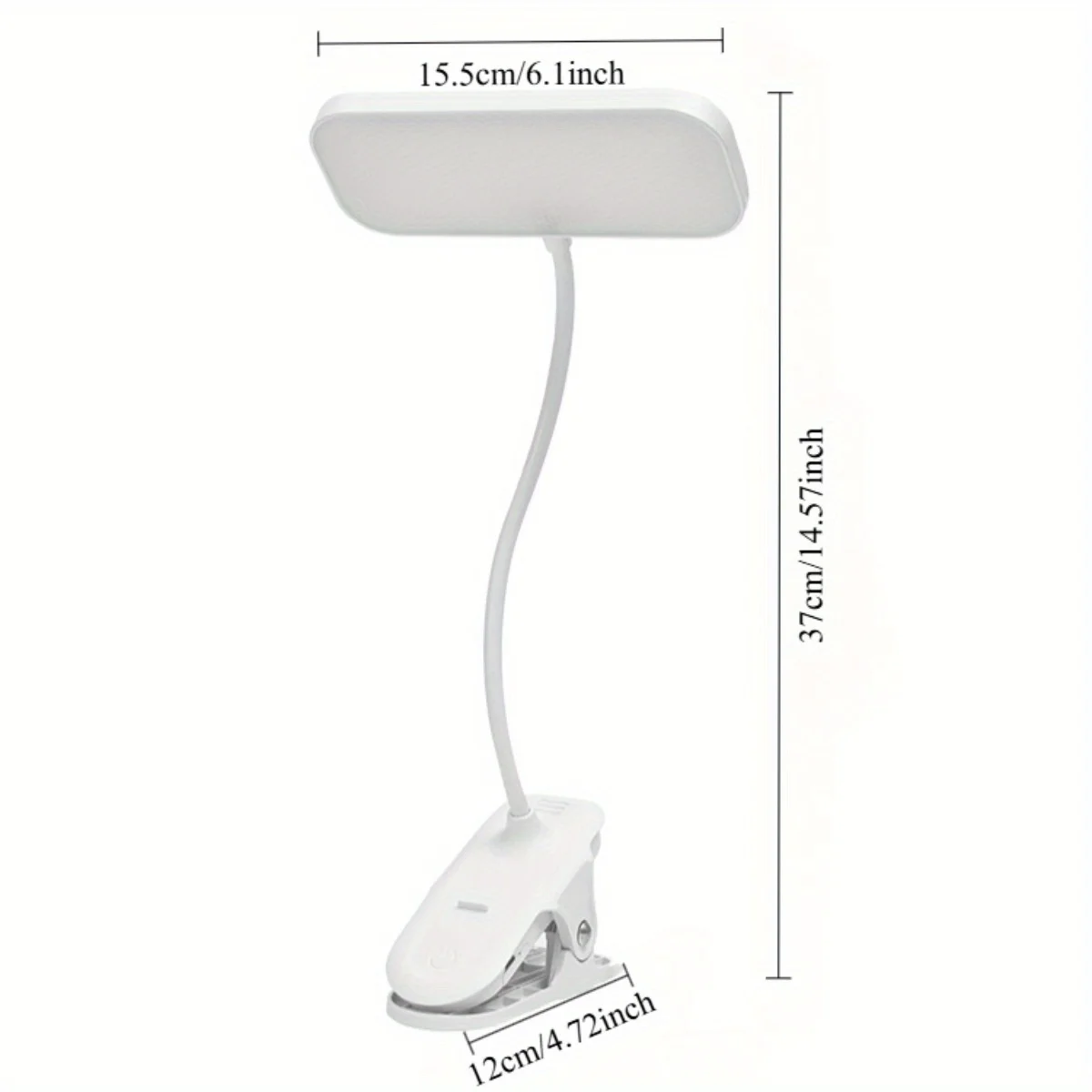 LED 클립형 USB 충전식 책상 램프는 대학생, 기숙사 책상, 침실 독서등으로 적합합니다.