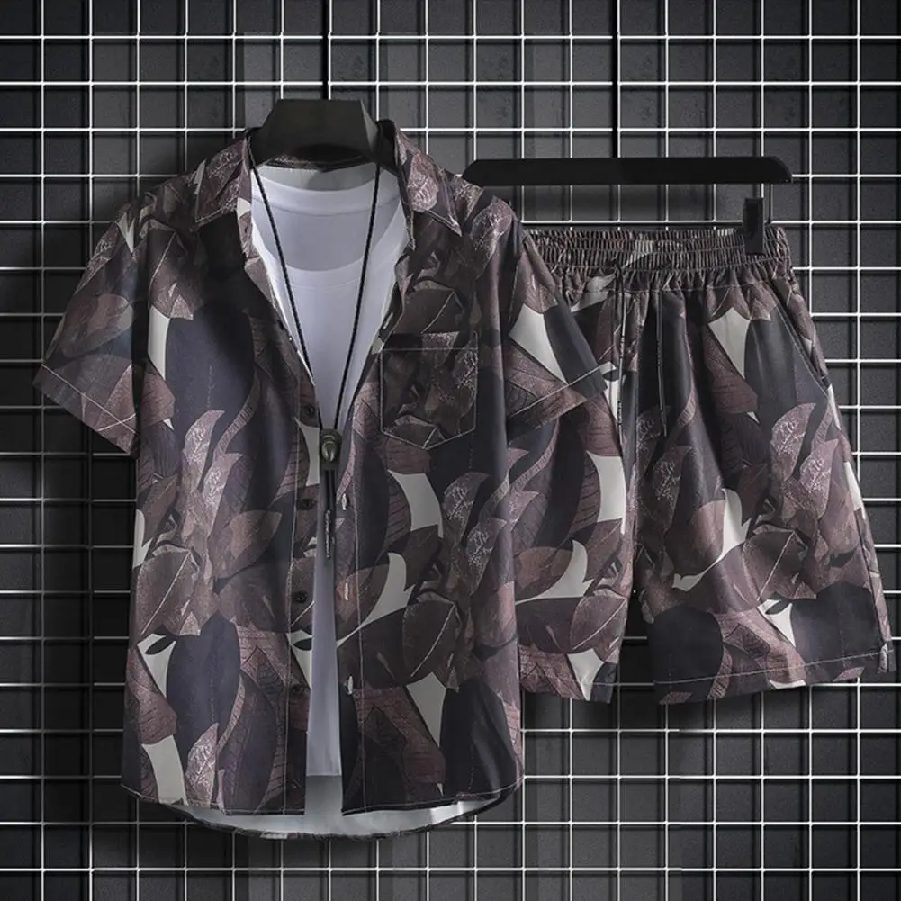 Men’s Ice-Breathable Summer Suit – Lightweight Short-Sleeve Shirt & Pants Set