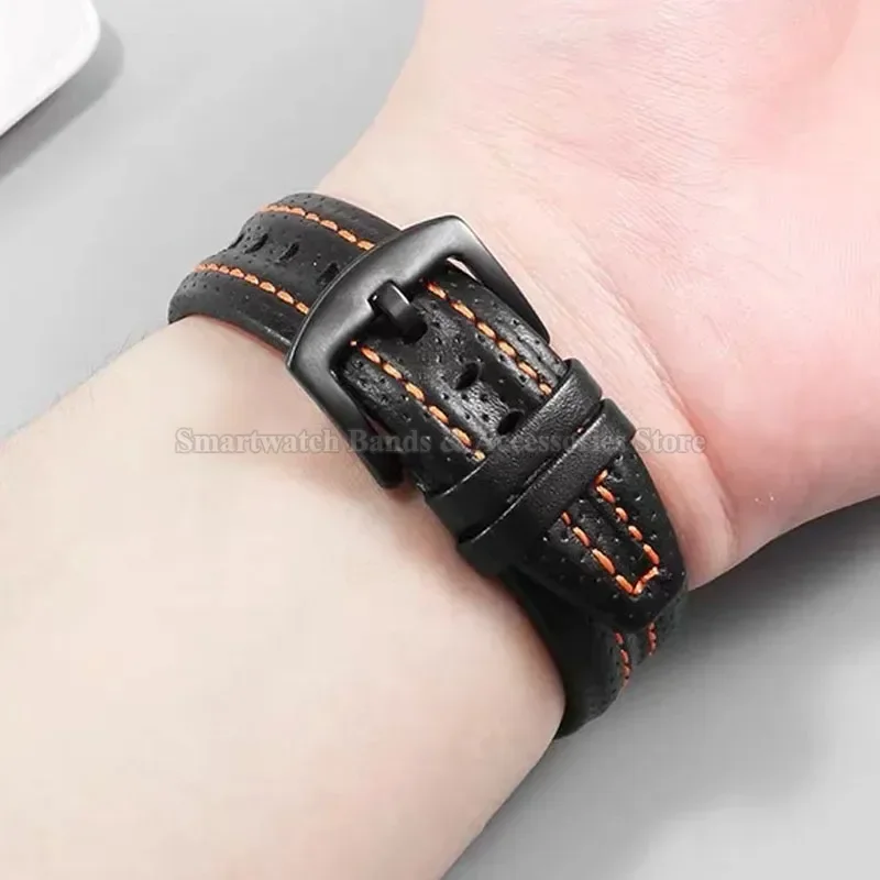 Leather Waterproof Watch Strap Replacement - 15x27mm