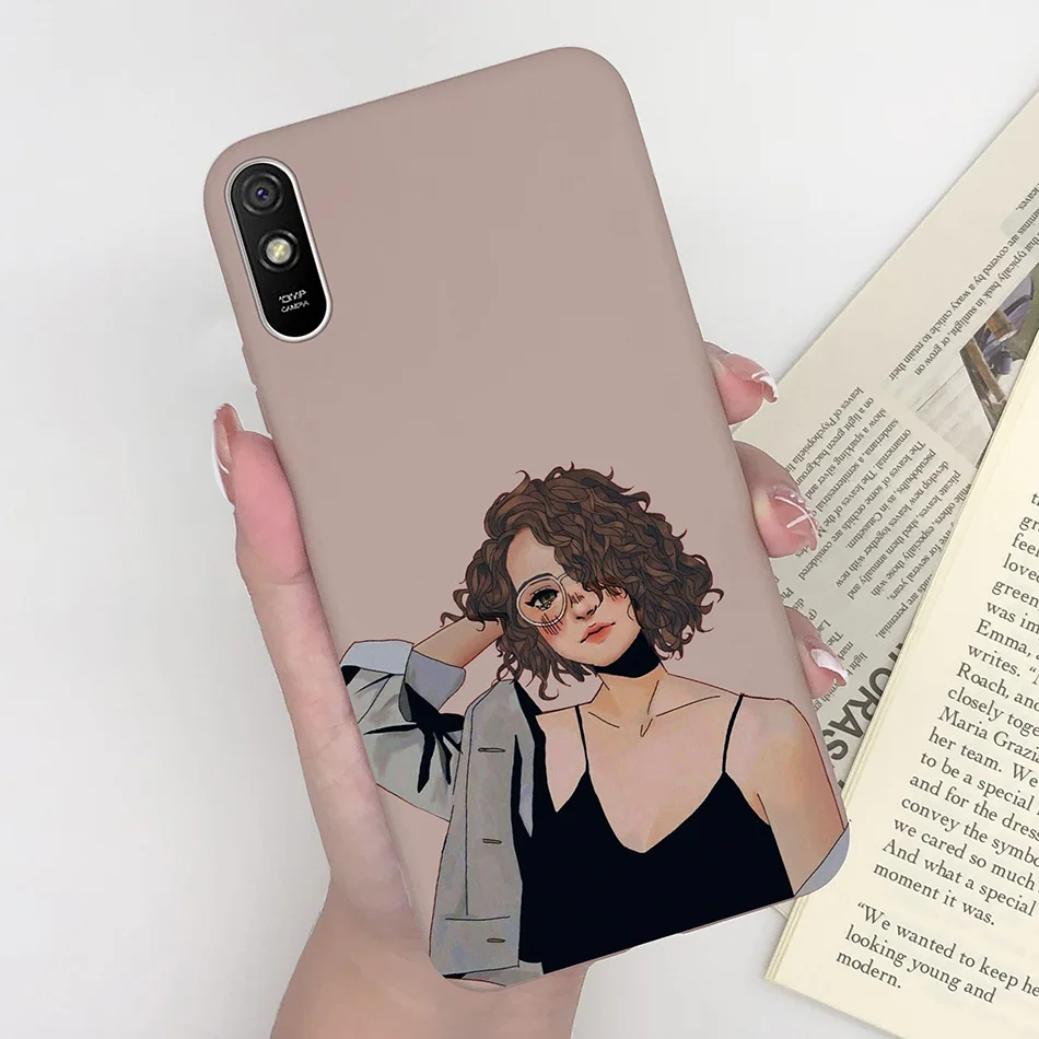 Fashionable Butterfly Heart Pattern Silicon Phone Cover for Xiaomi Redmi 9 Series