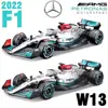 Bburago 1:43 2022 F1 Mercedes-AMG W13 #44 Hamilton #63 George Russell Alloy Toy Car Model Super Formula Die Cast Model 6