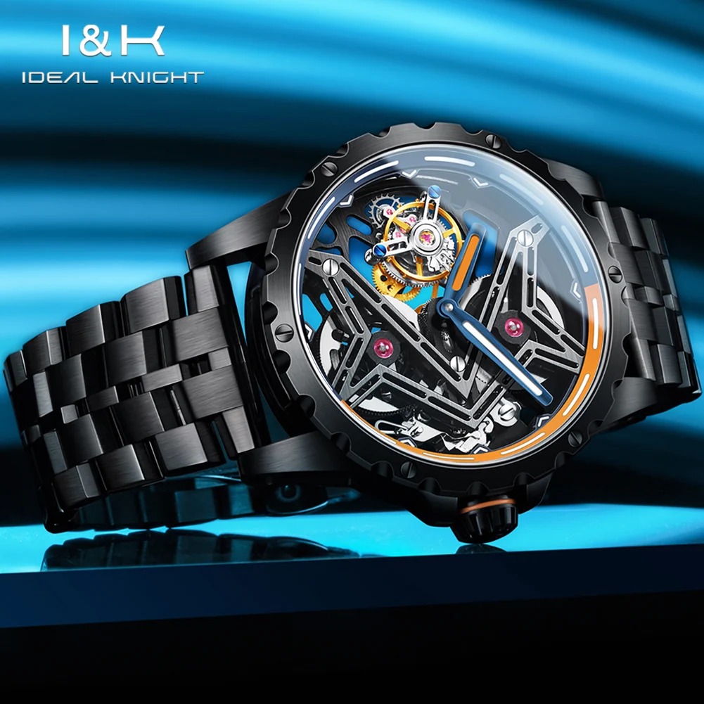 IDEAL KNIGHT Tourbillon Automatic Mechanical Watch for Men Fully Hollow High Quality Luxury Brand Watch (The Great Wall Series) 5