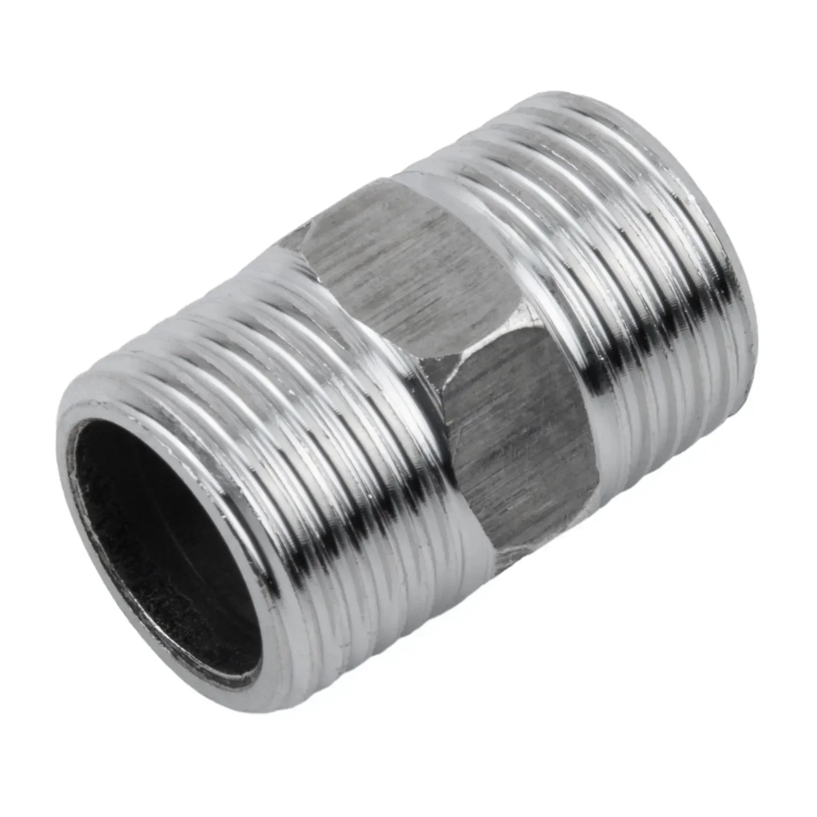Shower Hose Extend Shower Connector For Extra Long-Hose Stainless Steel Shower Extender Universal 1/2" Male To Male Adaptor 5