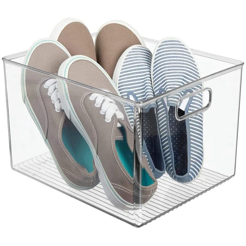 

Acrylic Transparent Refrigerator Desktop Dormitory Bathroom Storage Box With 2Pcs Food Packet Kitchen Storage Organizer
