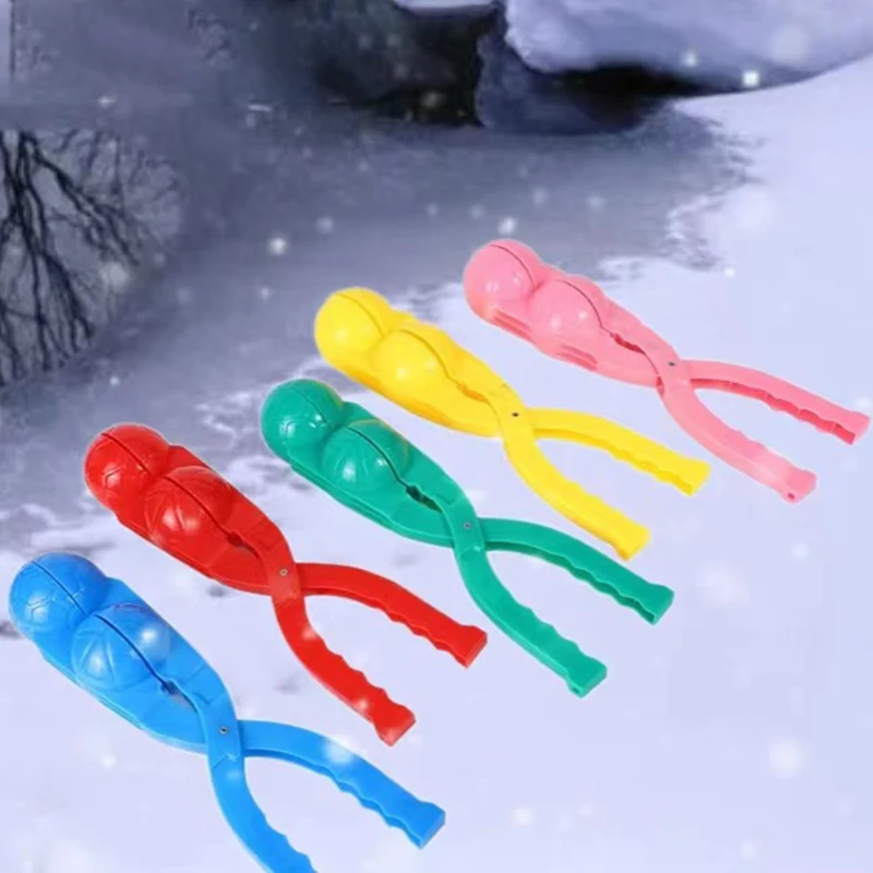 

Children Outdoor Winter Snow Mold Cartoon Lovely Animal Shaped Double Ball Snowball Maker Clip Outdoor Snow Ball Mold Toys