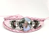 Netherlands Hot Singer Joost Klein Pink Leather Bracelets Glass Dome Snap Button Bracelet & Bangles Cute Fun Meme Jewelry Gift 6