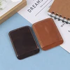 Thin Leather Money Clip Mini Wallet Men Credit Card Slot Slim Bills Metal Cash Clamp For Man Small Billfold Holder 5