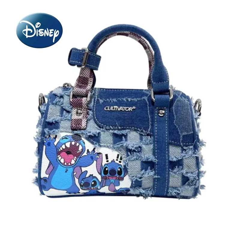 Disney Stitch New Girls' Bag Luxury Brand Fashion Girls' One Shoulder Crossbody Bag Cartoon Mini Borsa Da Donna Di Alta Qualità