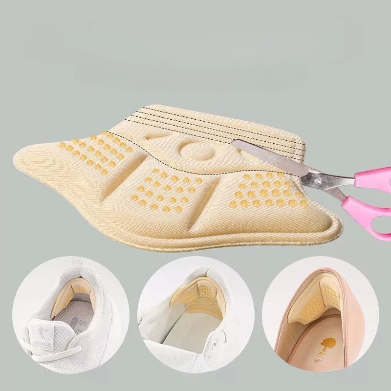 2/4Pcs Heel Stickers Heel Protectors Sneaker Shrinking Insoles Anti-wear Feet Shoe Pads Adjust Size High Cushion Inserts shoe insoles heel patch insole heel protector heel protector pads heel insoles shoe repair stickers heel cushion insole heel cushion protector heel protector patches heel grips