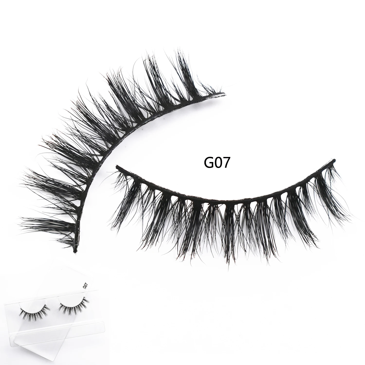 

G07 Lashes 13mm Eyelashes 3D Mink Lashes Natural Long Mink Eyelashes Cruelty-free Handmade False Eyelash Makeup Lashes Extension