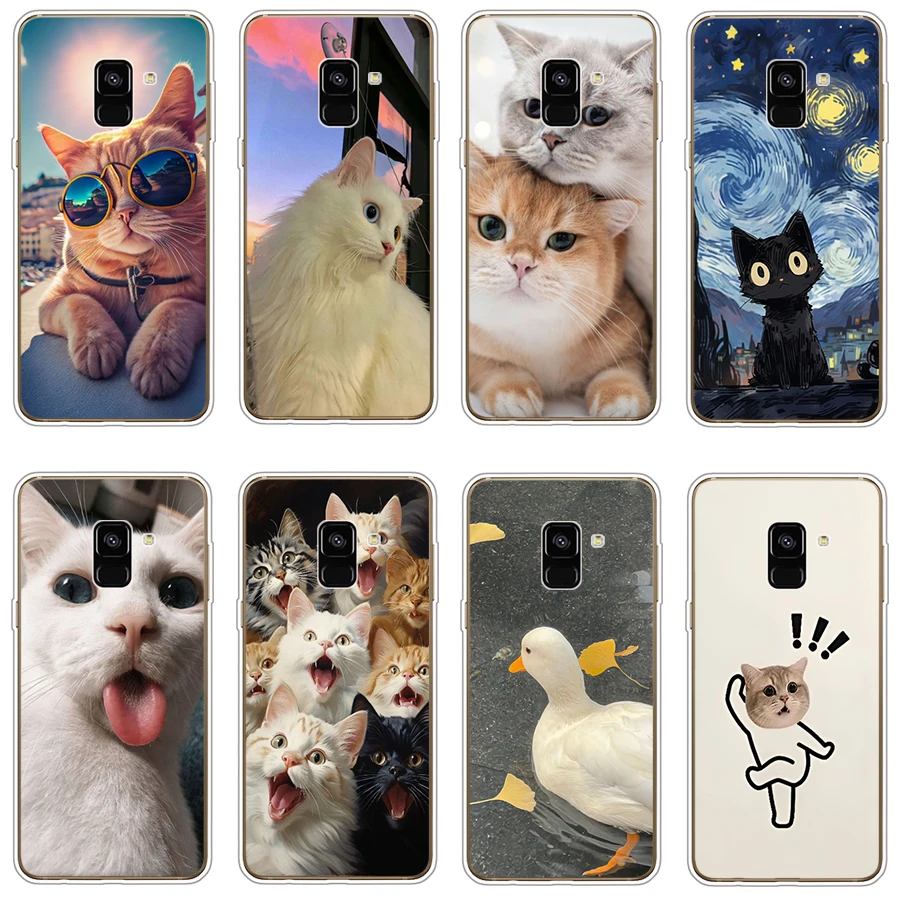 8 Per Galaxy A8 Plus 2018/A8 2018/A6 2018/J6 2018 Custodia Per Telefoni Cellulari Custodia Protettiva In Silicone Morbido Tpu