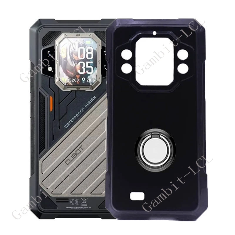 Durable Back Ring Holder Bracket Phone Cover - TPU Soft Silicone Case for Enhanced Grip and Protection