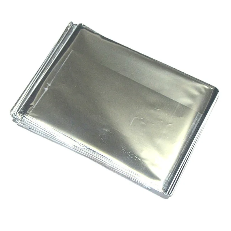 VITCOCO 21*16cm Silver Multi Functional First-aid PET Insulation Blanket Survival Blanket Sunscreen Emergency