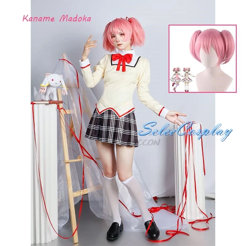 

Anime Magical Girl Magi Madoka Akemi Homura Kaname Madoka Miki Sayaka Tomoe Mami Sakura Kyōko Cosplay Costume Mahou Shoujo Wig