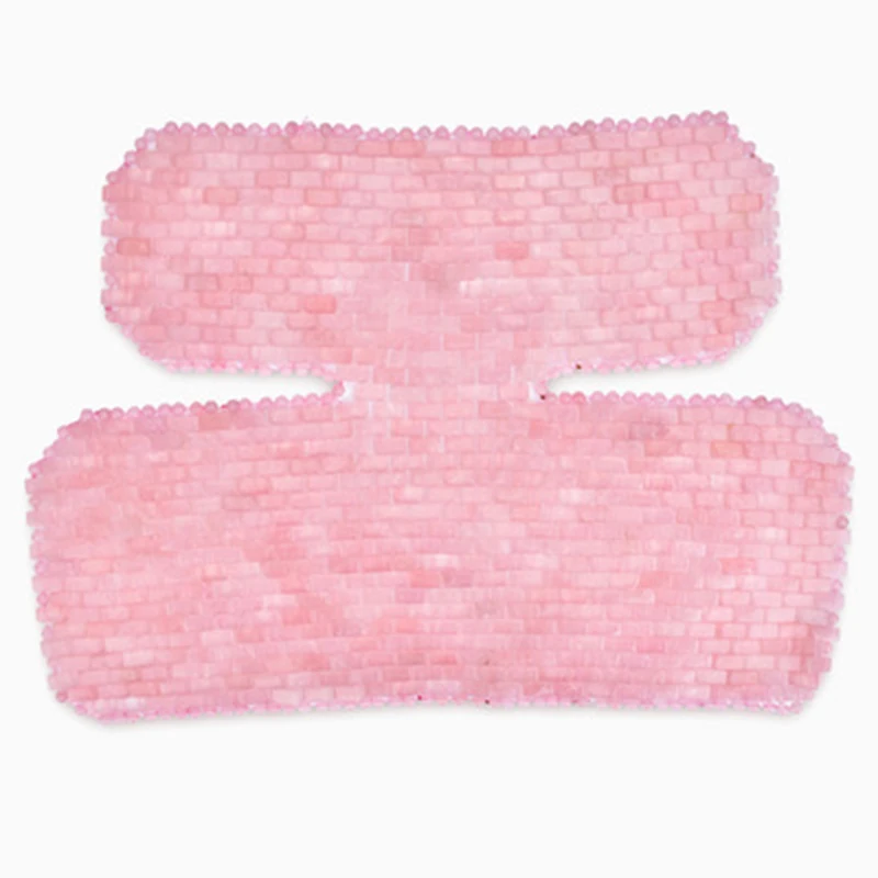 Rose Quartz Jade Beauty Massager Pink Crystal Shoulder Curtain Chest Curtain Natural Stone Massage Relaxation Skin Care Tools