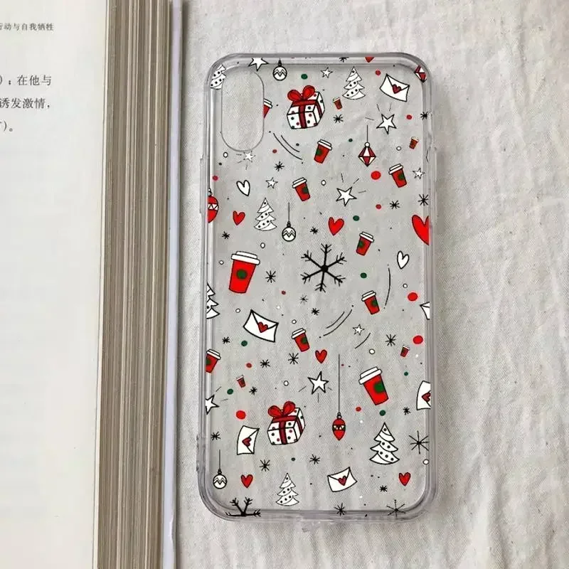 Festive New Year Santa & Reindeer Merry Christmas Phone Case Cover