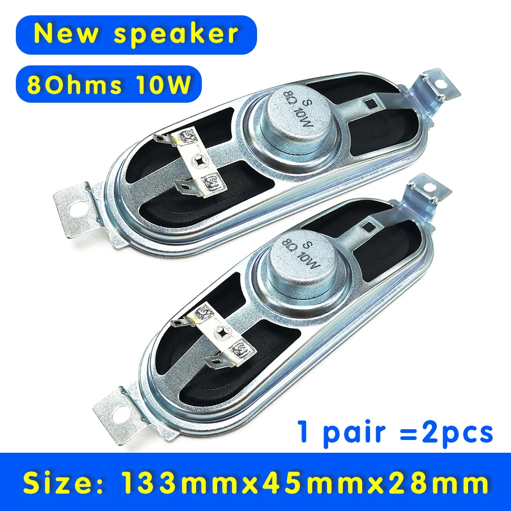 Altoparlante Tv Lcd Da 8 Ohm 10W Macchina Pubblicitaria Altoparlante Dedicato Audio Riparazione Altoparlante Altoparlanti Rettangolari Soundbar 2 Pezz