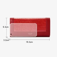 Portefeuilles de luxe pour femmes marque concepteur Long portefeuille femme en cuir sac à main porte-carte d'identité femmes sacs à main dames pochette téléphone Carteiras 6