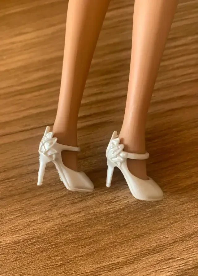 Inzopo 1/3 BJD Scarpe Con Tacco Alto Per Bambole – Moda Principessa, Colore Bianco, Adatte Per Dollfie DOD SD DD E OB, Accessorio Vestiti - 4
