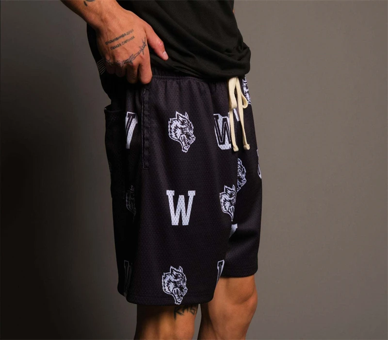 Description Picture 6 of itemSummer new outdoor casual men's shorts loose fashion quarter pants mesh breathable quick drying fitness men's sports pants