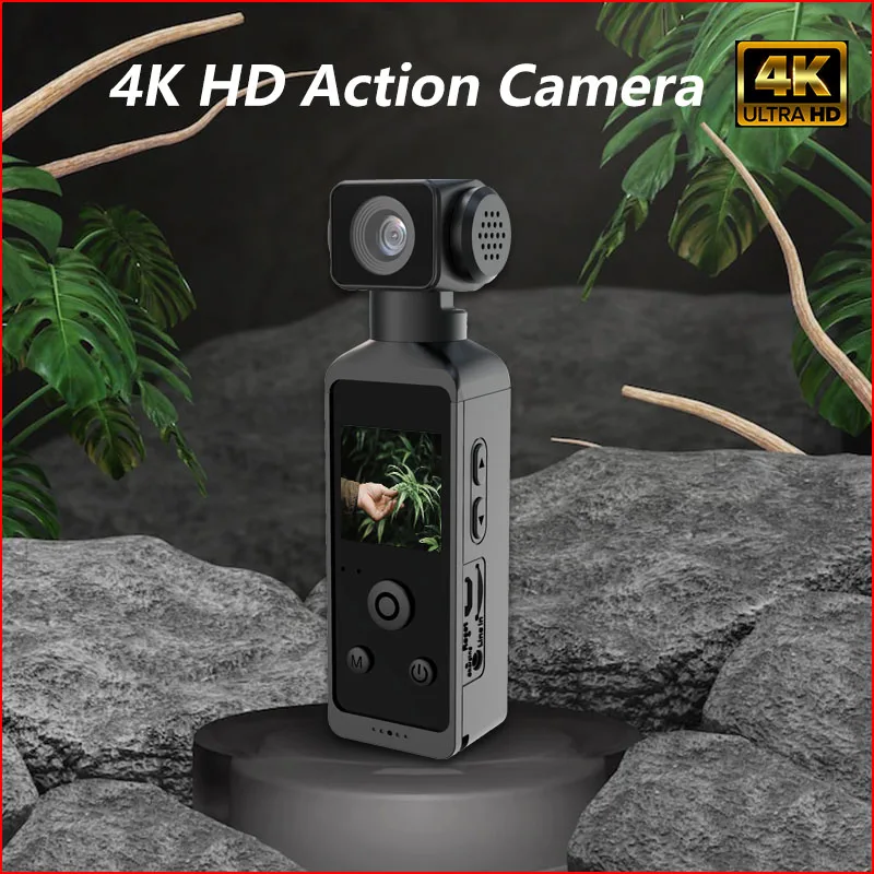 포켓 850H 5K HD 액션 카메라 (270도) °   회전식 렌즈 이미지 안정기 미니 스포츠 카메라헬멧 여행용 자전거 운전자 레코더