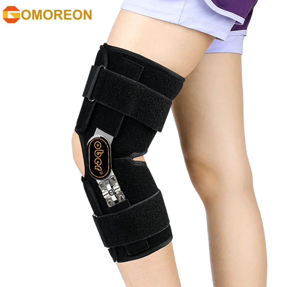 

Hinged Knee Brace Support with Strap & Side Patella Stabilizers for Protection & Pain Relief for Arthritis,Meniscus Tear,ACL,MCL