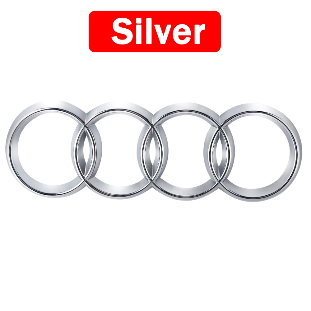Audi Sportback ABS Auto Emblem 4-Ring Car Grille and Trunk Decoration Accessory