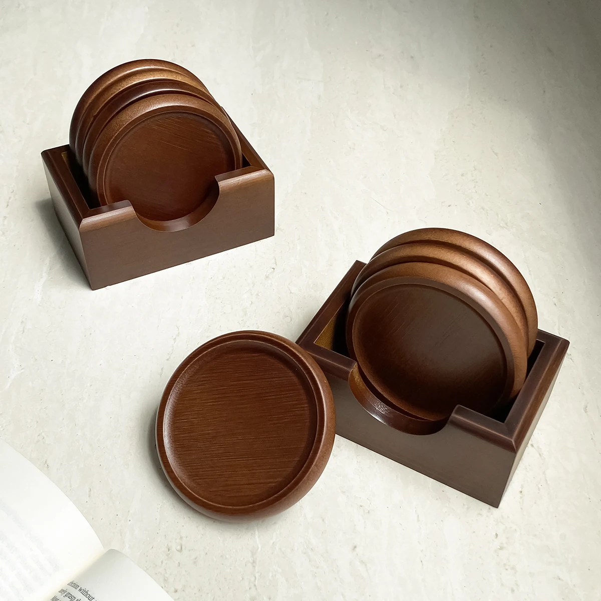 4Pcs/1Set Bamboo Coaster Creative Insulated Tea Ceremony Tea Coaster ...