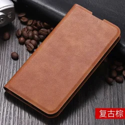Luxury Leather Retro Book Flip Case with Magnetic Auto Closure and 360 - Degree Protection for Poco F8 ultra (Brown)