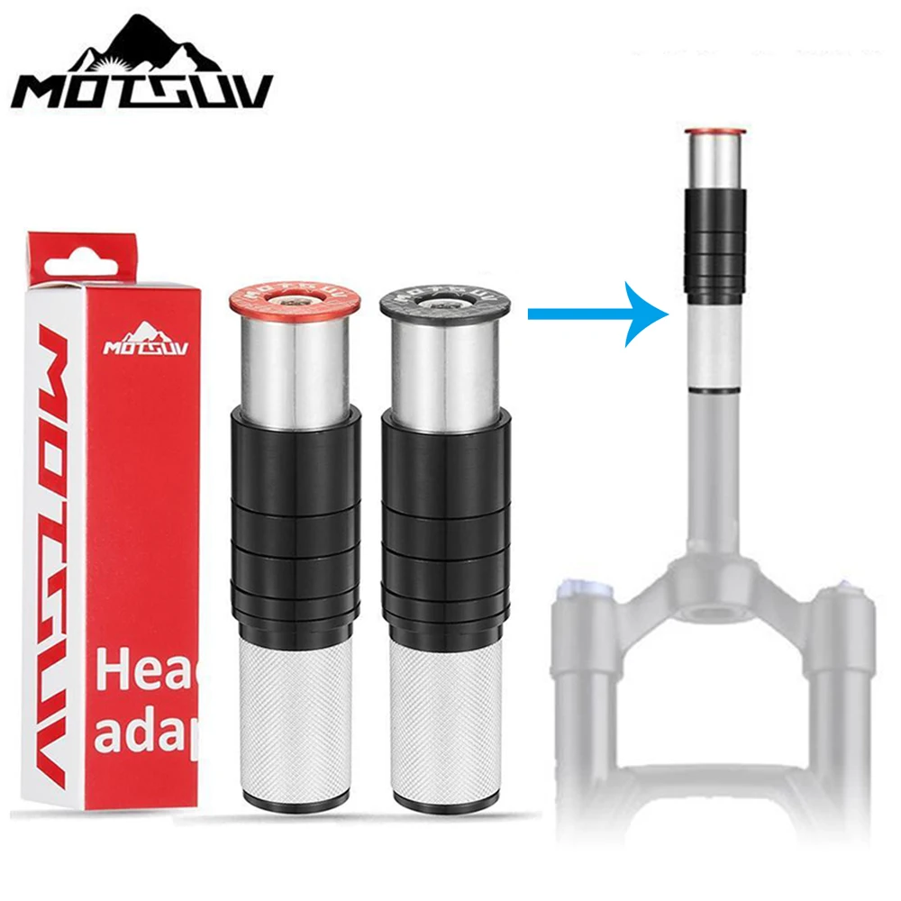 MOTSUV Bicycle Fork Tube Extend Stem Extender Handlebar Riser Extension Adapter MTB Mountain Road Folding Bikes