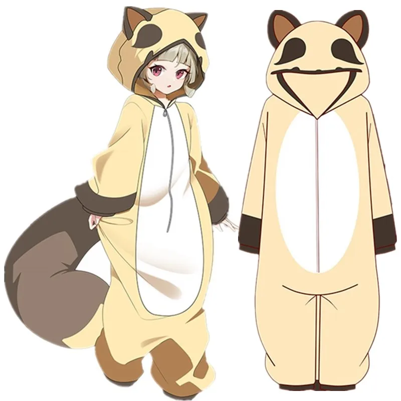 Game Impact Abyss Mage Hu Tao Guoba Amber Morax Kigurumi Pajamas Winter Flannel Adult Anime Halloween Cosplay Costume