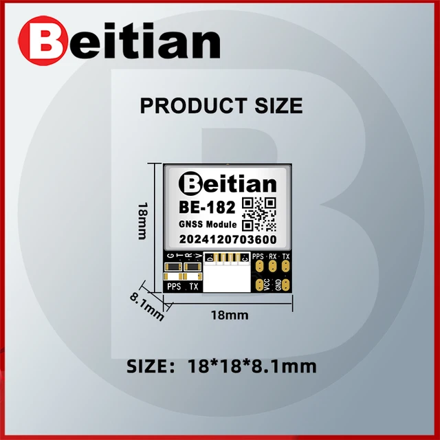 Beitian GPS Module with Compass M8 M9 M10 Ceramic Antenna on-board flight controller FPV GNSS GPS Receiver Antenna Module Ublox 3