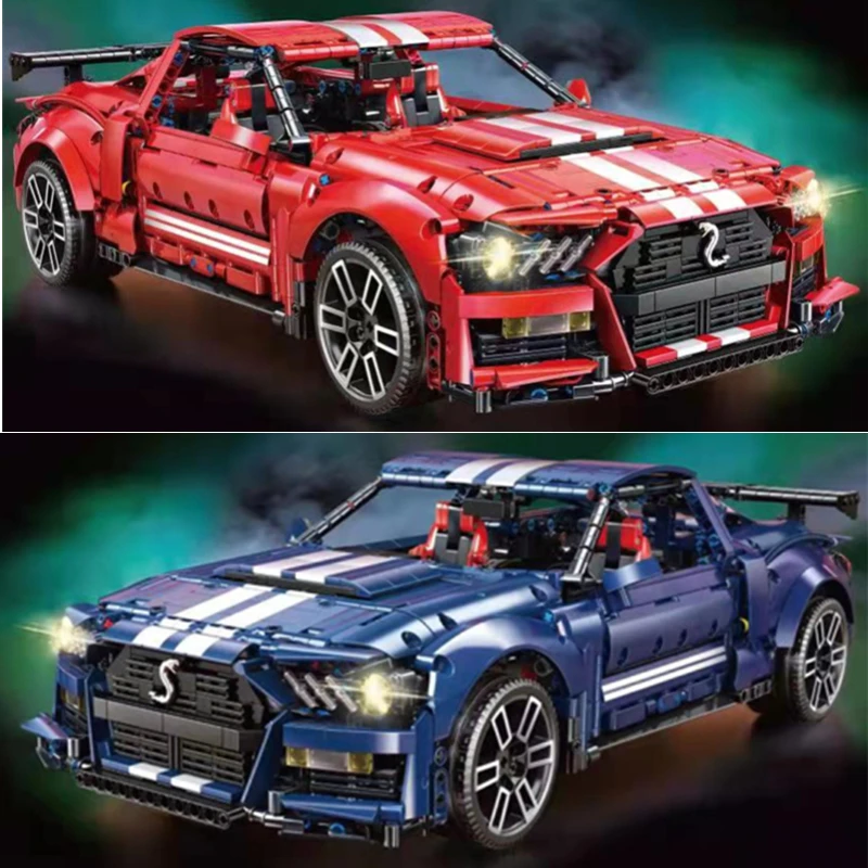 

High-Tech T5017 2814Pcs RC APP Ford Mustang Shelby GT500 Super Racing Car Model Building Blocks Bricks Toys Kids Christmas Gifts