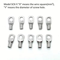 ชุดขั้วต่อสายไฟแบบห่วง 120 ชิ้น ขนาด 35 ตร.มม. ทำจากทองแดงเคลือบดีบุก พร้อมขั้วต่อสายไฟเปลือย 60 ขั้ว 5