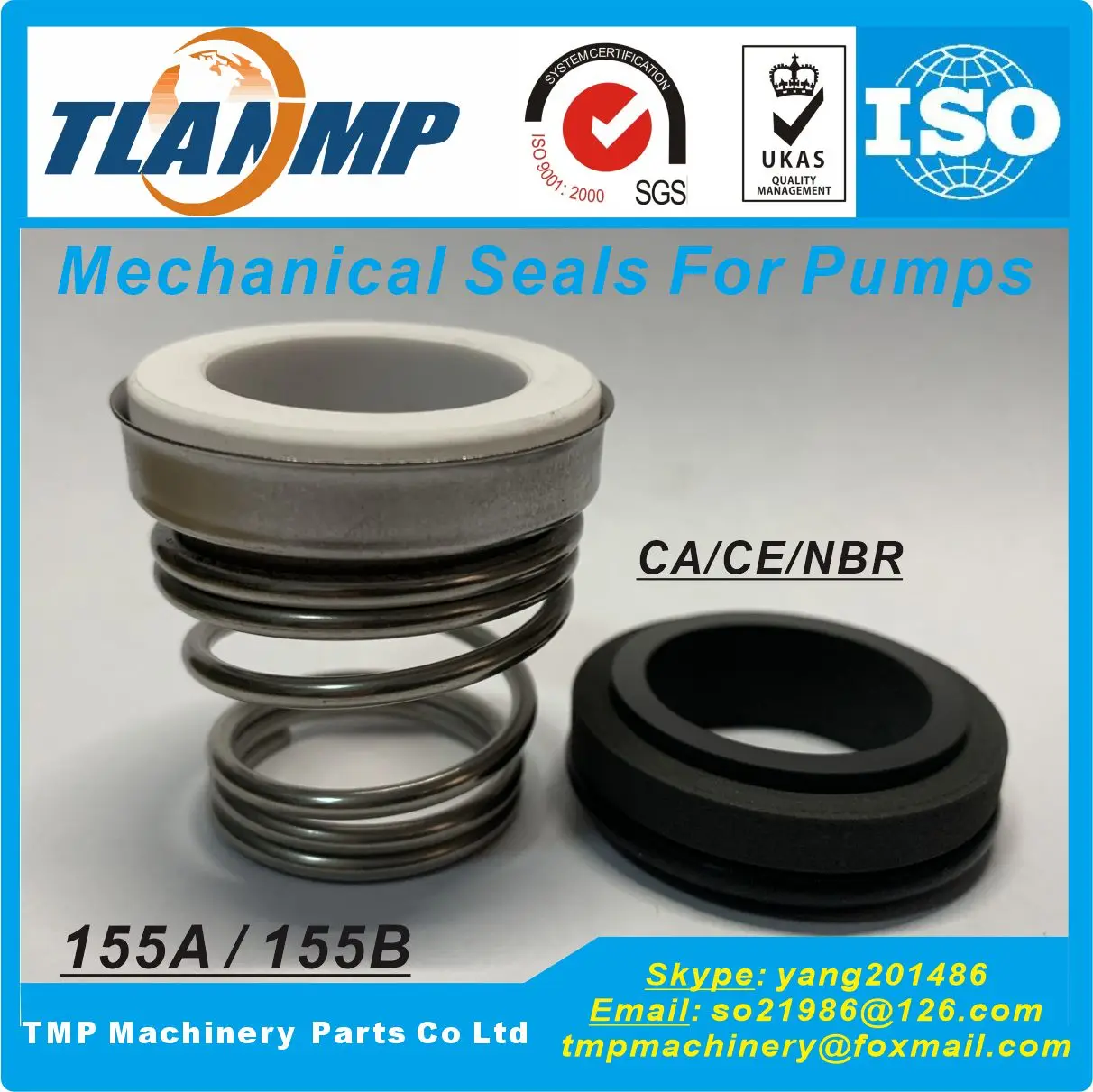 155-32 , 155A-32 (155B-32) Mechanical Seals (Material:Carbon/Ceramic/NBR) for Water pumps AES T04/ BT-FN/ROTE-N Type 3